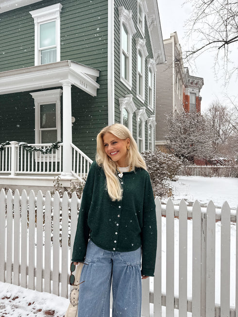 Coco Cutie Cardigan // Evergreen *PREORDER*